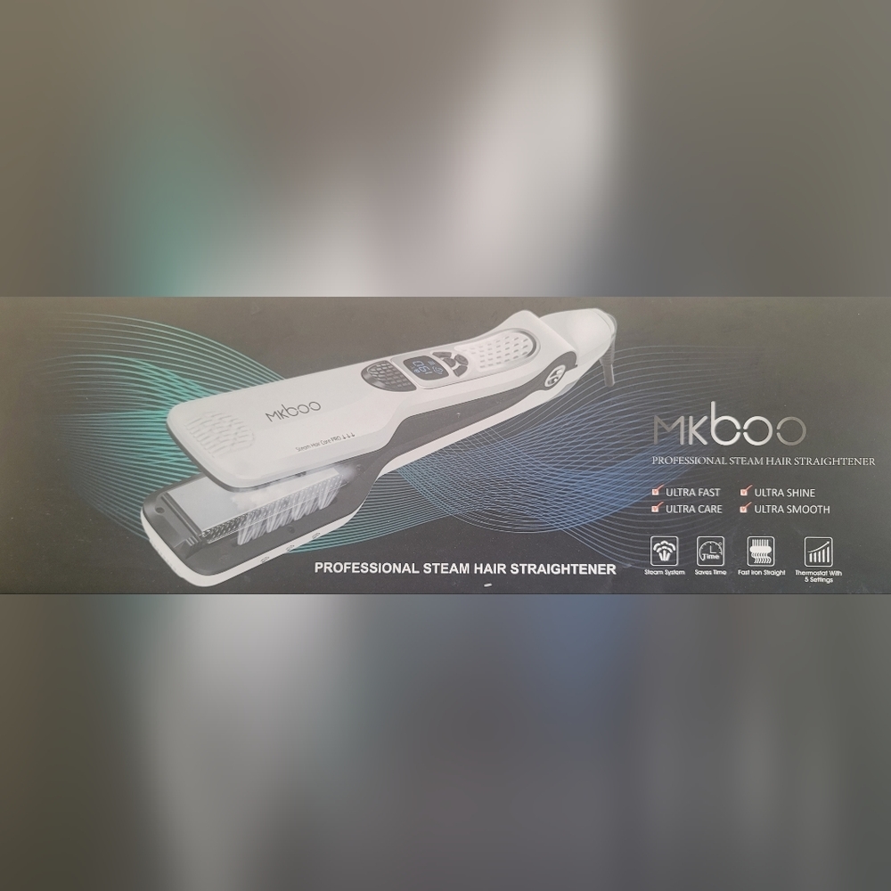 MKboo Pro Steam Hair Straightener